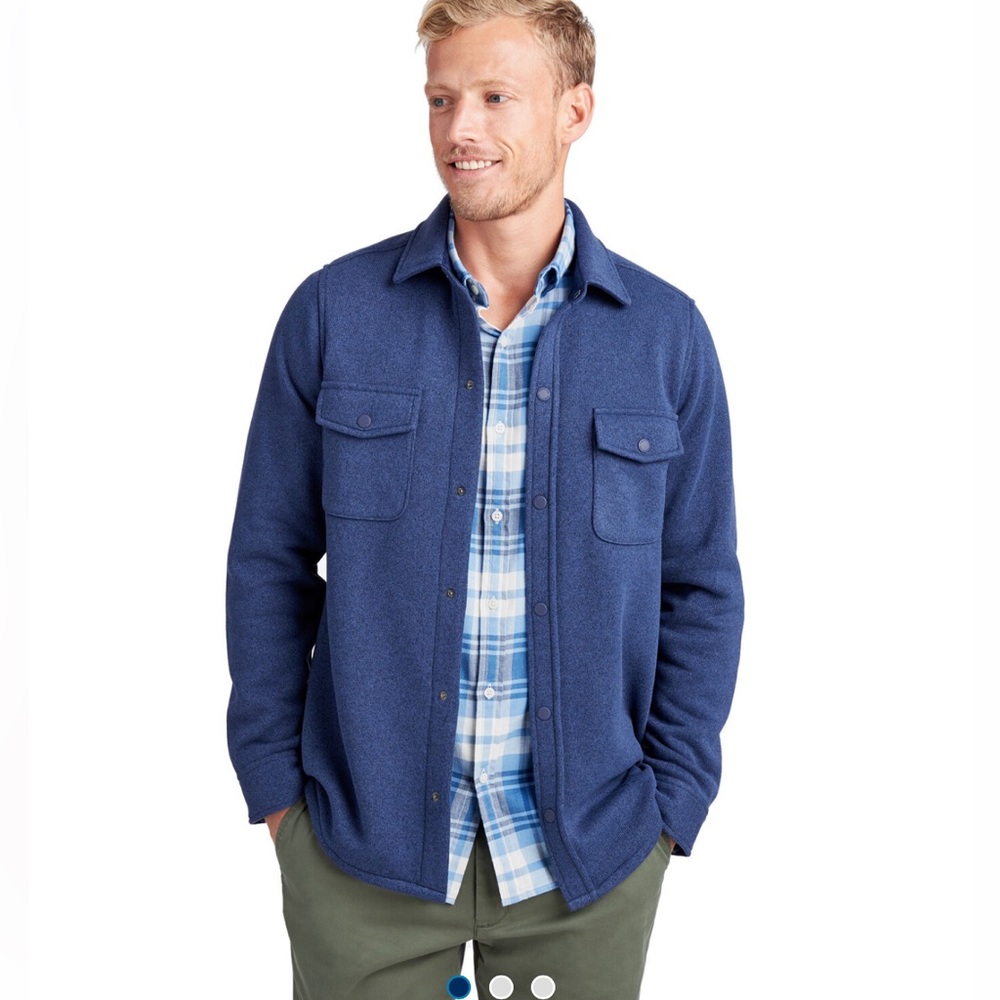 Vineyard Vines Sweater Fleece Shirt Jacket Small